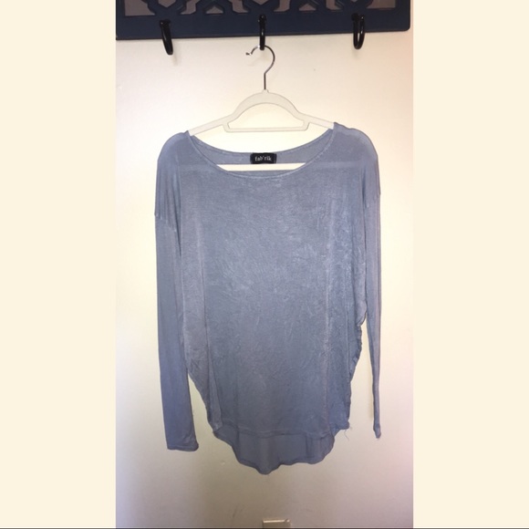Fab’rik blue long sleeve top - Picture 1 of 3